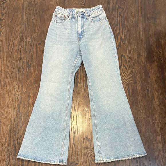 Abercrombie & Fitch Women’s Light Blue Flare Jeans Size 25 - Picture 1 of 6